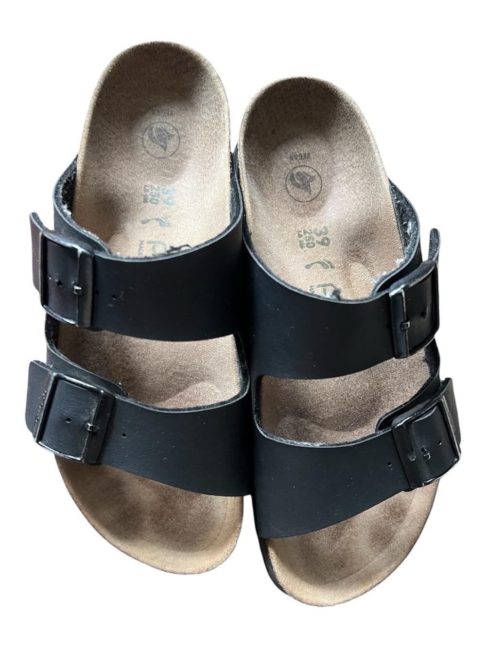 Birkenstock Black Arizona Two-Strap Sandals